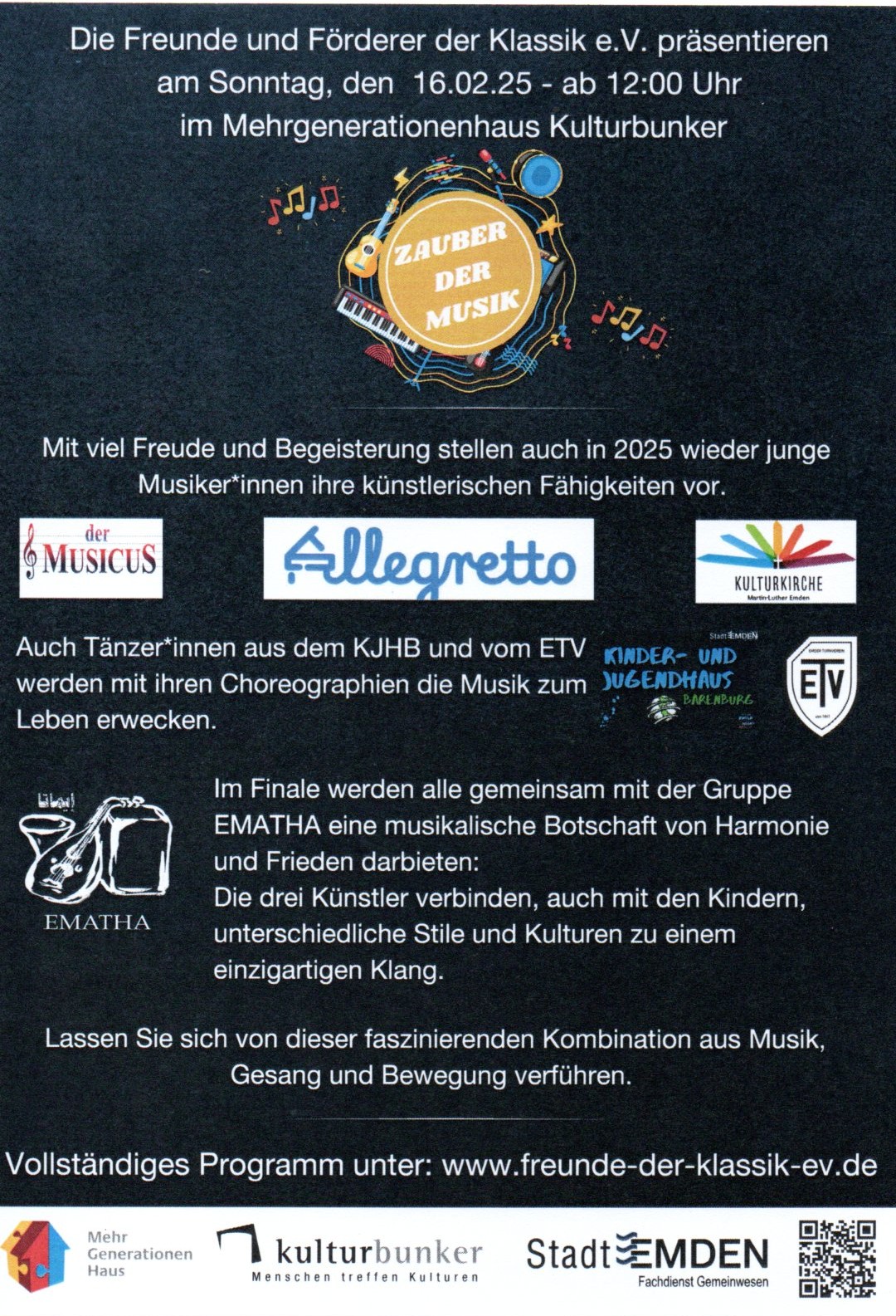 Flyer Zauber der Musik 25