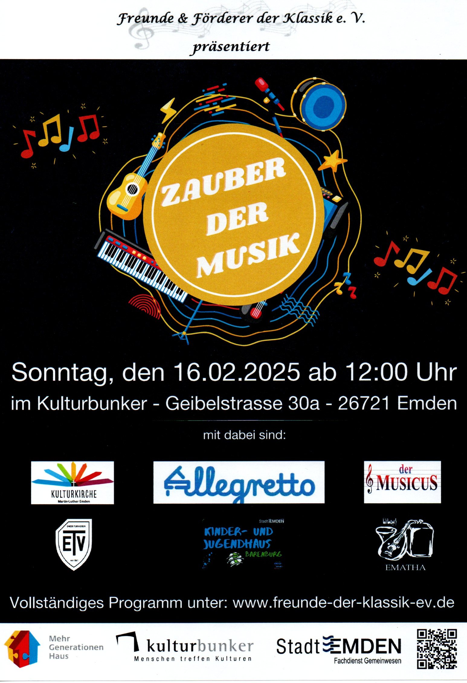 Plakat Zauber der Musik 25